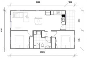 Contemporary Floor plan 2 granny flats sydney plan 2